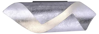 Obrázek produktu pro Nástěnné svítidlo LED - stříbrná barva - železo - 2 plameny - 10 x 31 cm - s vypínačem