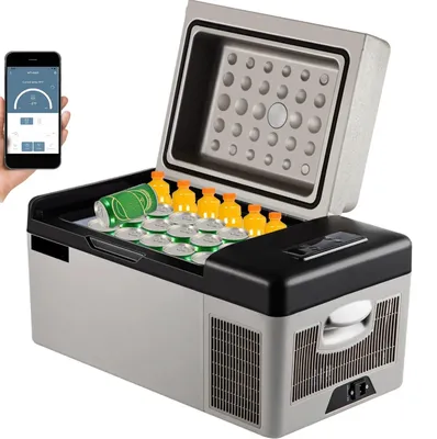 Produktbild von Autokühlschrank - Kühlbox - Elektrischer Kühlschrank - Kompressorkühlschrank - 22 Liter - 12/24V DC und 110-240V AC - Tragbar