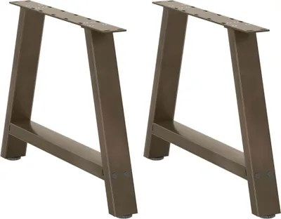 Zdjęcie produktu dla Nogi do stolika kawowego w kształcie litery A 2 szt. 70x(42-43) cm Stal
