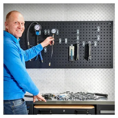 Produktbild von Werkzeughaken-Set für Lochwand - 10 cm