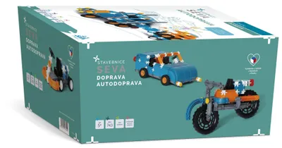Productafbeelding van Bouwdoos SEVA TRANSPORT - Vrachtwagen, plastic, 743 onderdelen, in een doos van 28x38x18 cm