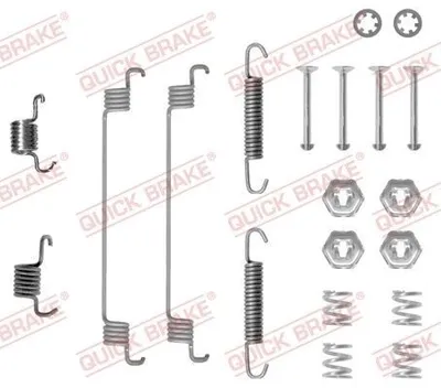 Produktbild von QUICK BRAKE Zubehörsatz Bremsbacken Zubehörsatz Bremsbacken 105-0651 Hinten für RENAULT TWINGO I (C06)