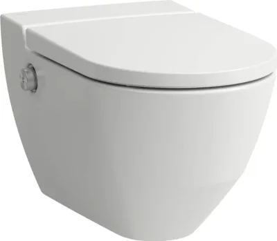 Produktbild von LAUFEN Navia Cleanet Dusch-WC, Tiefspüler 4,5/3-Liter wandhängend, spülrandlos, 37x58 cm, H8206017570001