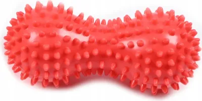 Produktbild von Massageball Erdnuss mit Noppen 15cm - Igelball Doppelball Faszienball Rückenmassage Spiky