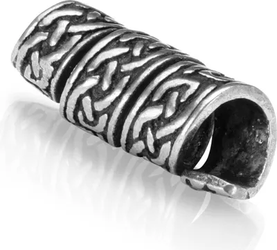 Produktbild von Keltischer Knoten Wikinger Øinnen 5mm Bartperle 925 Sterling Silber Schmuck 4349