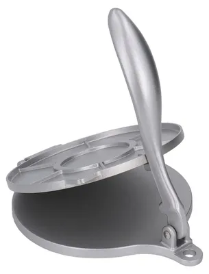 Tortillapresse 20 cm, Aluminium, gebogener Griff