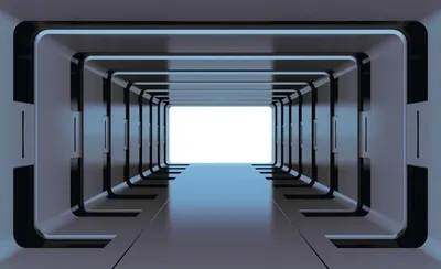 Produktbild von Fototapete Vlies 2799 VEXXL Tunnel 3D blau 3-tlg. 312 x 219 cm
