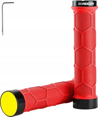 Immagine prodotto di Manopole per bicicletta Rockbros 40720007002 con catarifrangente - Rosso