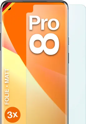Produktbild von moex® 3x Schutzfolie kompatibel mit OnePlus 8 Pro - Displayschutzfolie Anti Reflex Folie, Matt