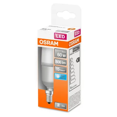 Produktbild von Osram STAR, 8 W, 60 W, E14, 806 lm, 15000 h, Kaltweiße