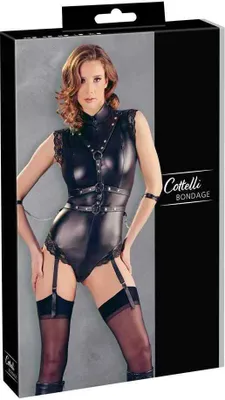Produktbild von Cottelli BONDAGE - Body matt mit abnehmbaren Strapsen und Harness