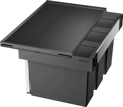 Produktbild von BLANCO 521472 FLEXON II 60/3 Abfallsystem 45 (3x15) Liter für 60 cm Schrankbreite / für Auszugsschubladen