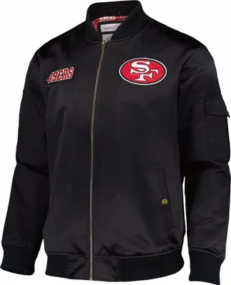 Produktbild von Mitchell & Ness Herren Jacke San Francisco 49ers Team Leader Satin Bomber black M