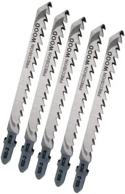 Immagine prodotto di Lama per sega a gattuccio Dewalt DT2049-QZ HCS 100 x 4 mm, 5 pezzi, per legno