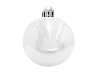 Produktbild von EUROPALMS Dekokugel 7cm, weiß 6x