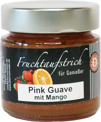 Produktbild von Schrader Fruchtaufstrich Pink Guave mit Mango