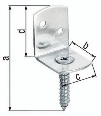 Obrázek produktu pro GAH-Alberts 213442, Ocel, Konzola, Ocel, Galvanicky pozinkovaný povlak, 5 mm, 50 kusů