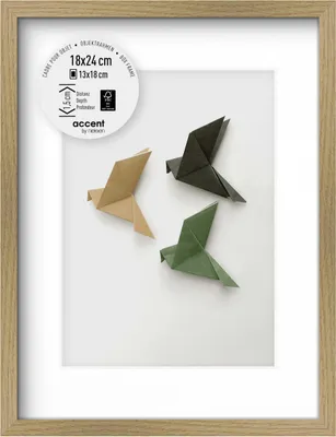 Produktbild von accent by nielsen Holz Bilderrahmen Aura, 18x24 cm, Eiche
