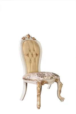 Image de Fauteuil Baroque Chaises Assise Rembourrée Meubles Chaise Classique Bois Velours