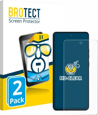Produktbild von 2x Für Motorola Moto G86 Power Schutzfolie BROTECT Displayschutz Display Schutz Folie Klar Transparent