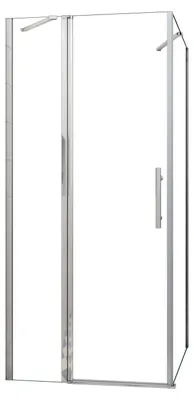 Produktbild von Duschspa 100x76x195cm Eckig Duschkabine mit Schwenktürn 6mm NANO ESG-Glas Drehtür Walkin Duschabtrennung F104