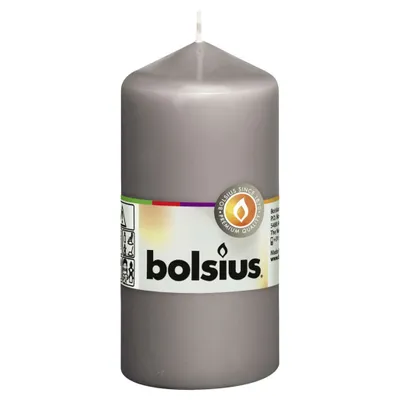 Zdjęcie produktu dla Świece filarowe Bolsius 10 szt. 120 x 58 mm ciepły szary