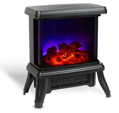 Produktbild von Bewello – Elektrischer Kamin – Mit Heizung – Dekorativer Kamin – Elektroherd – Freistehend – Schwarz – 180° – 1500 W – BW2106, KI-generiertes Bild