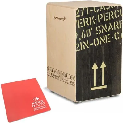 Produktbild von Schlagwerk CP404BLK Cajon mit Sitzpad Rot