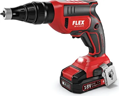 Produktbild von Schrauber für Gipskartonplatten 18V DW 45 18.0-EC/2.5 Set FLEX - 2 Akkus + Ladegerät - 467146