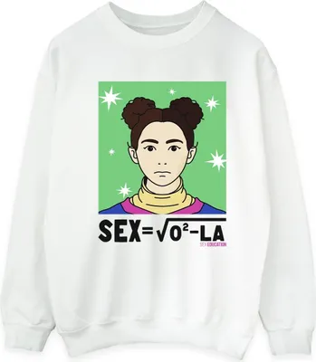 Produktbild von Netflix - " Education  Equation" Sweatshirt für Herren BI44287 (L) (Weiß)