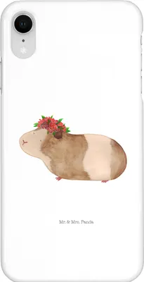 Produktbild von Mr. & Mrs. Panda Iphone XR Handyhülle Meerschweinchen Weisheit - Weiß - Geschenk, Motivation, Lustige Sprüche, Wunder, Wunderland, Spruch, Handy Case, Blumenkind