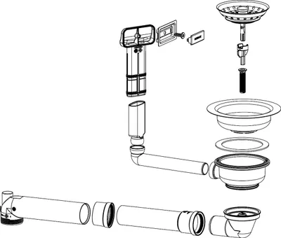 Produktbild von SCHOCK Manuelle Ablaufgarnitur 410054CHR in Chrom, passend ab 01/2024