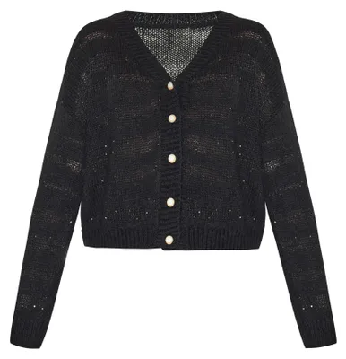 Immagine prodotto di Cardigan da donna ALBEE - nero, multicolore.
Cardigan da donna ALBEE - nero, multicolore, taglia XL/XXL