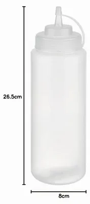 Produktbild von Quetschflasche Saucenflasche Dressingflasche - 1025 ml - Polyethylen - Transparent