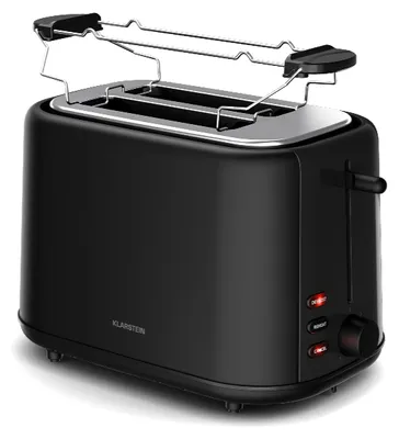 Produktbild von Klarstein Velaire Toaster – Toaster für 2 Scheiben 800 W, 7 Bräunungsstufen, Auftauen & Aufwärmen, Brötchenhalter, herausnehmbares Krümelfach
