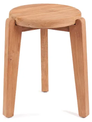 Image de Table d’appoint bois de teck recyclé marron 40x40x50cm