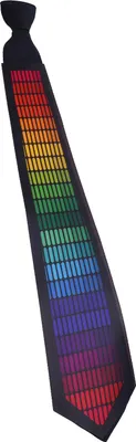 Immagine prodotto di Cravatta luminosa ad attivazione sonora con luci LED, abbigliamento da festa, outfit GX-TA-04 per uomo e donna, DJ, bar, rave party, carnevale