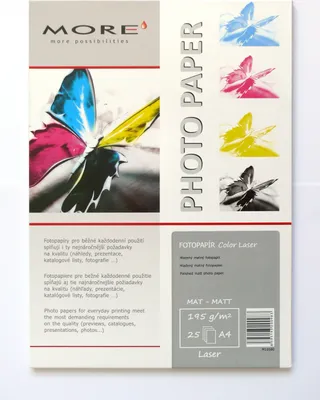 Zdjęcie produktu dla Armor M10580, Druk laserowy, A4 (210x297 mm), Matowy, 25 ark., 195 g/m², Biały