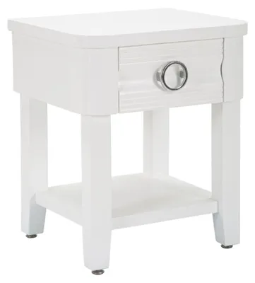 Image de Mauro Ferretti table de nuit brillant 45x40x54 cm blanc