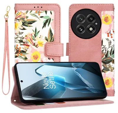 Produktbild von Techsuit FlipCraft Book Wallet Klapphülle mit Kabel für OnePlus 13 - Sweetheart Pink