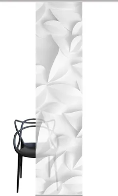Produktbild von Vision S  Vision S | Schiebevorhang Bambusoptik Digitaldruck "Flynn" 260 x 60 cm 1x Schiebewand inkl. Paneelwagen und Klemmleiste Grau