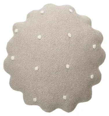 Produktbild von Lorena Canals Biscuit Kissen – Rund – Weiß