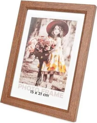 Image de Cadre photo Fandy 15X21 Cm - Marron foncé, bois