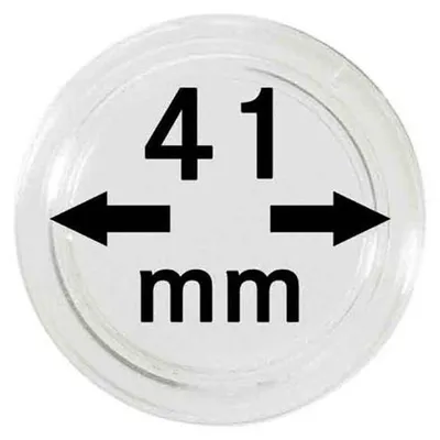 Produktbild von Lindner 2251041 Münzkapseln 41 mm-100er Pack