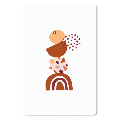 Produktbild von MuchoWow® Mauspad Mousepad Winter - Design - Abstrakt 18x27 cm - Mousepads - Maus Mat - Pad - Mausunterlage