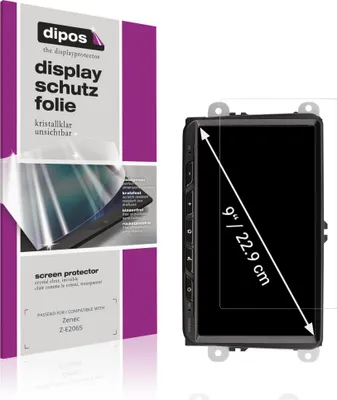 Produktbild von 2x Schutzfolie für Zenec Z-E2065 klar Displayschutzfolie Folie Display Schutz dipos