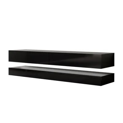 Produktbild von TV-Schrank SKY 140 cm mit LED-Beleuchtung, Schwarz