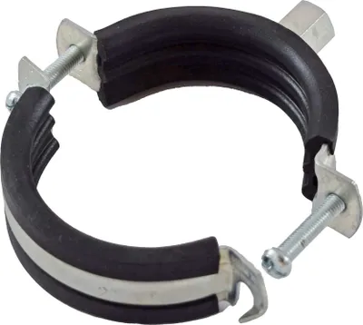 Produktbild von 2 Stück - Schraubrohrschelle 72 mm - 80 mm M8/M10 Hakenverschluss : 72-80 mm Größe: 72-80 mm