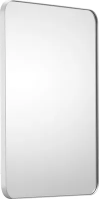 Immagine prodotto di SucceBuy specchio per il trucco da parete - 22 x 30 pollici, spessore 0,15 pollici, cornice in lega di alluminio, pellicola antideflagrante, resistente ai graffi, per abbellire la vostra casa