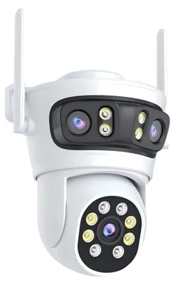 Produktbild von Smarte Außenkamera TRIPLE Immax NEO LITE, 355°/90° Pan/Tilt, WLAN, 2MP + 2MP + 2MP